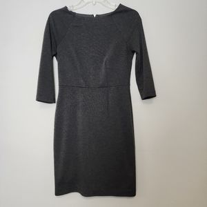 The Limited fitted womens 2 grey fitted career dress